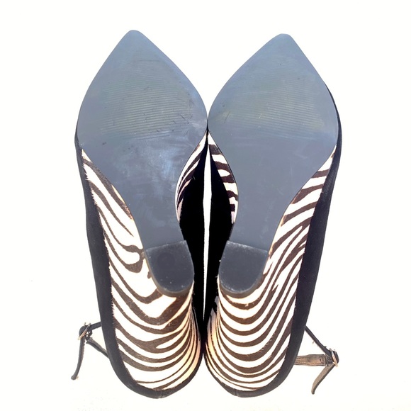 LEVITY Zebra Wedge Heels ~ Size 8-1/2 - Picture 7 of 7